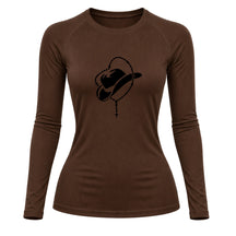 Camiseta Compressão Uv Manga Longa Estampa Da Roça Cowboy Sagrado