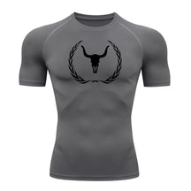 Camiseta Compressão Uv Manga Curta Estampa Da Roça Victory Crest Rash Guard