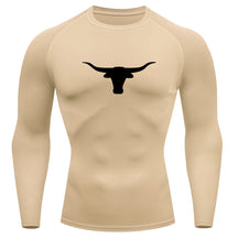 Camiseta Compressão Uv Manga Longa Estampa Da Roça Marca Do Touro Alpha Rash Guard