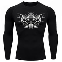 Camiseta Compressão Uv 50+ Manga Longa Cyber Tribal Null Form Rash Guard