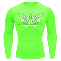 Camiseta Compressão Uv 50+ Manga Longa Cyber Tribal Null Form Rash Guard