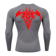 Camiseta Compressão Uv 50+ Manga Longa Cyber Tribal Atoomic Dark Vortex Sigil Rash Guard