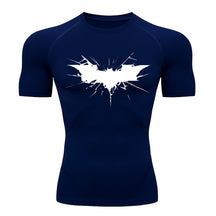 Camiseta Compressão Proteção Uv 50+ Manga Curta Batman Shadow Break Academia Rash Guard