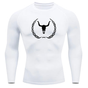 Camiseta Compressão Uv Manga Longa Estampa Da Roça Victory Crest Rash Guard