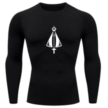 Camiseta Compressão Uv Manga Longa Estampa Da Roça Proteção Da Santa Rash Guard