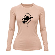 Camiseta Compressão Uv Manga Longa Estampa Da Roça Cowboy Sagrado