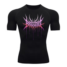 Camiseta Compressão Proteção Uv Segunda Pele Manga Curta Cyber Tribal Briscode Dark Rash Guard