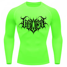 Camiseta Compressão Uv Manga Longa Cyber Tribal Shadow Crest Rash Guard