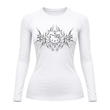 Camiseta Compressão Uv Manga Longa Cyber Tribal Black Heart Hello Kitty Rash Guard