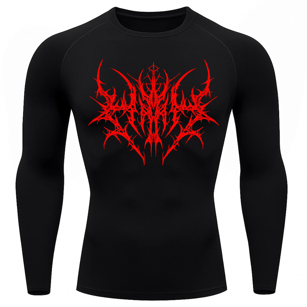 Camiseta Compressão Uv 50+ Manga Longa Cyber Tribal Primal Dominion Rash Guard