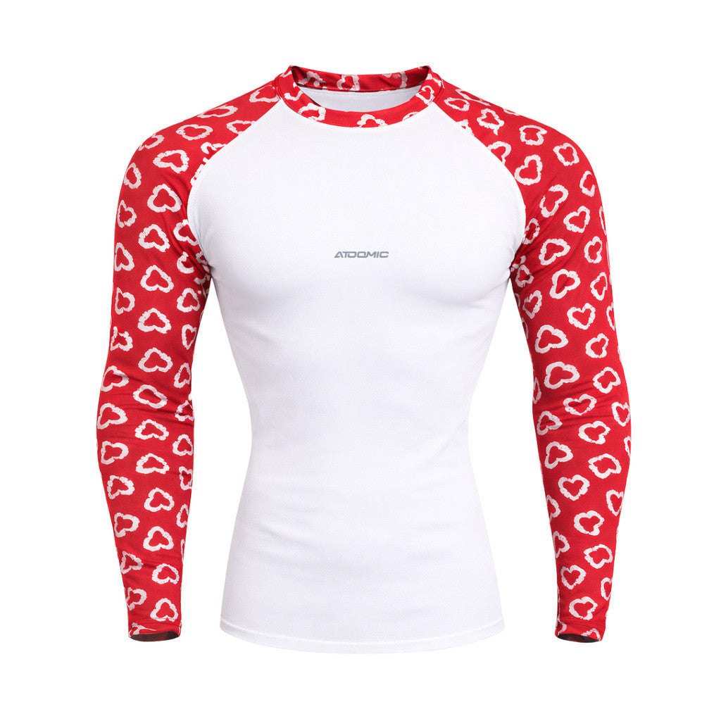 Camiseta Feminina Manga Longa Estampada Nas Mangas Floral Compressão Proteção Uv 50+ Blusa