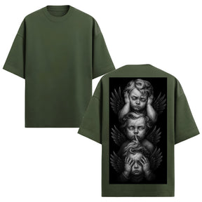 Camiseta Oversized Premium 20.1 Atoomic Angels Of Silence Camisa Unissex
