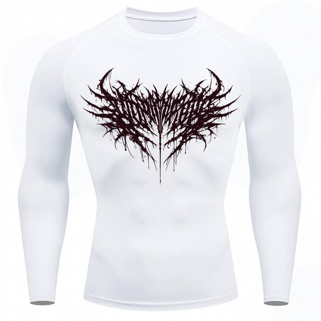 Camiseta Compressão Uv Manga Longa Cyber Tribal Night Reaper Oblivion Rash Guard