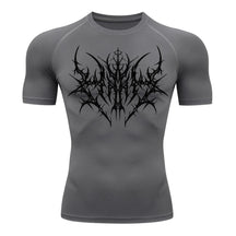 Camiseta Compressão Uv 50+ Manga Curta Cyber Tribal Primal Dominion Rash Guard