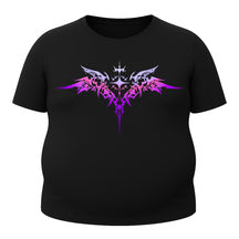 Camiseta Plus Size Proteção Uv Tecido Gelado Manga Curta Cyber Tribal Asas 03