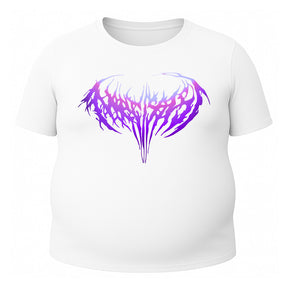 Camiseta Plus Size Proteção Uv 50+ Curta Cyber Tribal Narcissist Rash Guard