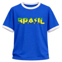 Camiseta Algodão Manga Curta Escrita Do Brasil Varias Cores
