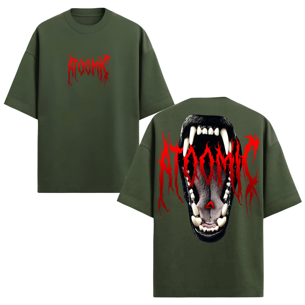 Camiseta Oversized Premium 20.1 Atoomic Predator Instinct Camisa Unissex
