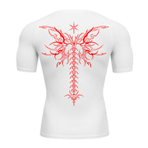 Camiseta Compressão Uv Manga Curta Cyber Tribal Shadow Stinger Wings Rash Guard