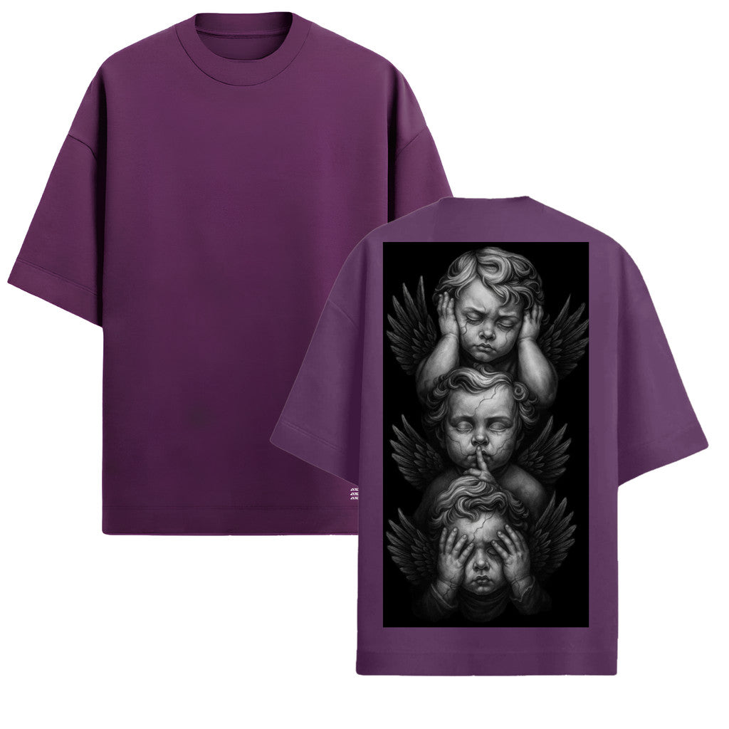Camiseta Oversized Premium 20.1 Atoomic Angels Of Silence Camisa Unissex