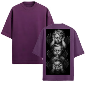 Camiseta Oversized Premium 20.1 Atoomic Angels Of Silence Camisa Unissex