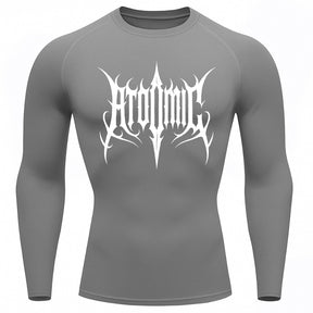 Camiseta Compressão Uv Manga Longa Cyber Tribal Atoomic Imperium Dark Rash Guard