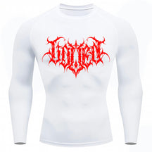 Camiseta Compressão Uv Manga Longa Cyber Tribal Shadow Crest Rash Guard