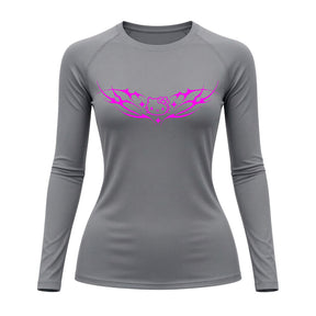 Camiseta Compressão Uv Manga Longa Cyber Tribal Angel Hello Kitty Rash Guard