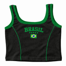 Regata Cropped Feminino Brasil Várias Cores Copa 2026
