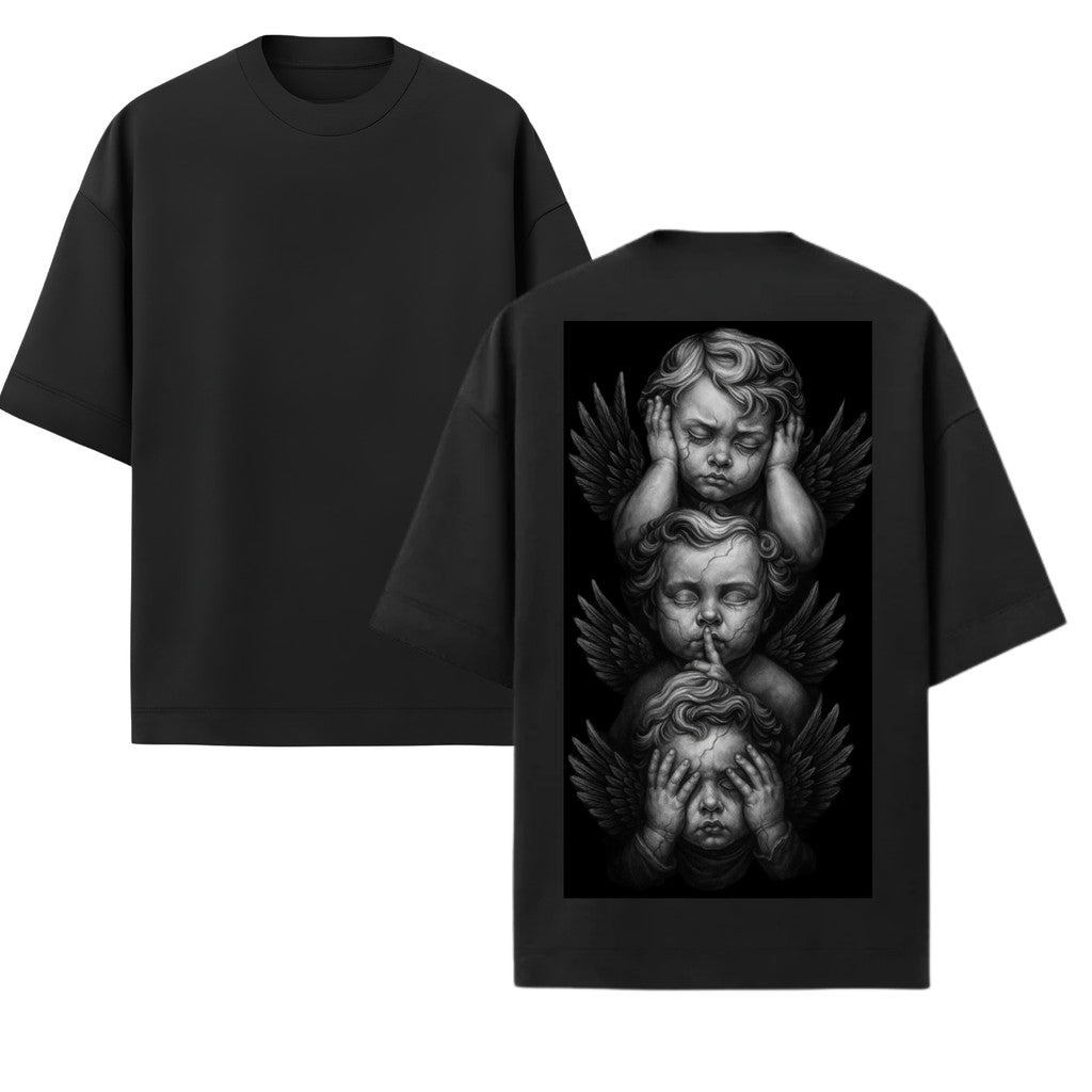 Camiseta Oversized Premium 20.1 Atoomic Angels Of Silence Camisa Unissex