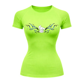 Camiseta Compressão Uv Manga Curta Cyber Tribal Cinnamoroll Hello Kitty Rash Guard