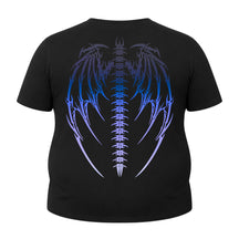 Camiseta Plus Size Proteção Uv Manga Curta Cyber Tribal Asas 01 Rash Guard
