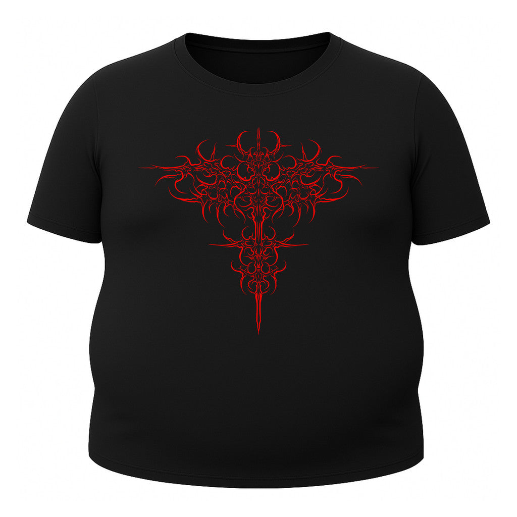Camiseta Plus Size Uv 50+ Manga Curta Cyber Tribal Savage Emblem Rash Guard