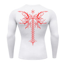 Camiseta Compressão Uv Manga Longa Cyber Tribal Shadow Stinger Wings Rash Guard