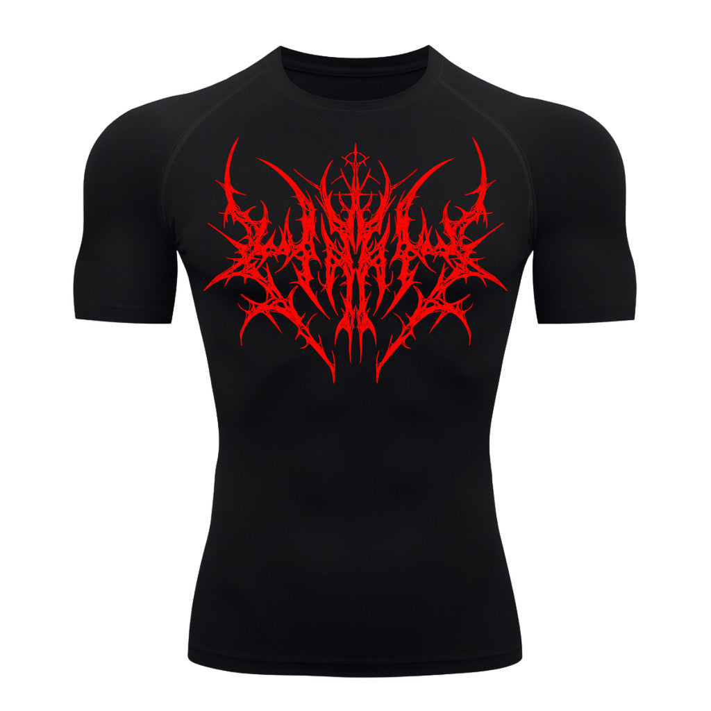 Camiseta Compressão Uv 50+ Manga Curta Cyber Tribal Primal Dominion Rash Guard