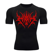 Camiseta Compressão Uv 50+ Manga Curta Cyber Tribal Primal Dominion Rash Guard