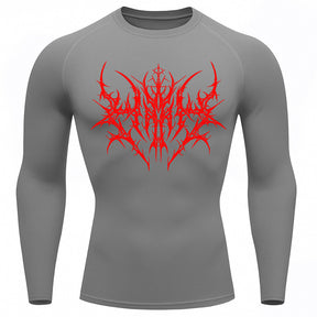 Camiseta Compressão Uv 50+ Manga Longa Cyber Tribal Primal Dominion Rash Guard