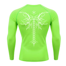 Camiseta Compressão Uv Manga Longa Cyber Tribal Shadow Stinger Wings Rash Guard