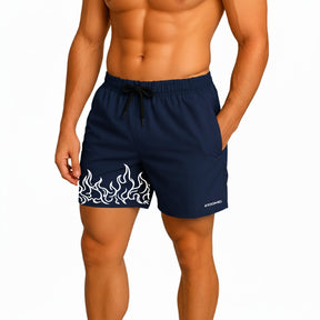 Bermuda Fogo Shorts Elastano Fire Premium Mauricinho Tecido Leve Bermuda Para Treinar Gang