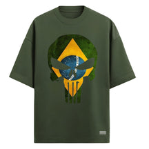 Camiseta Oversized Justiceiro Brasil Varias Cores
