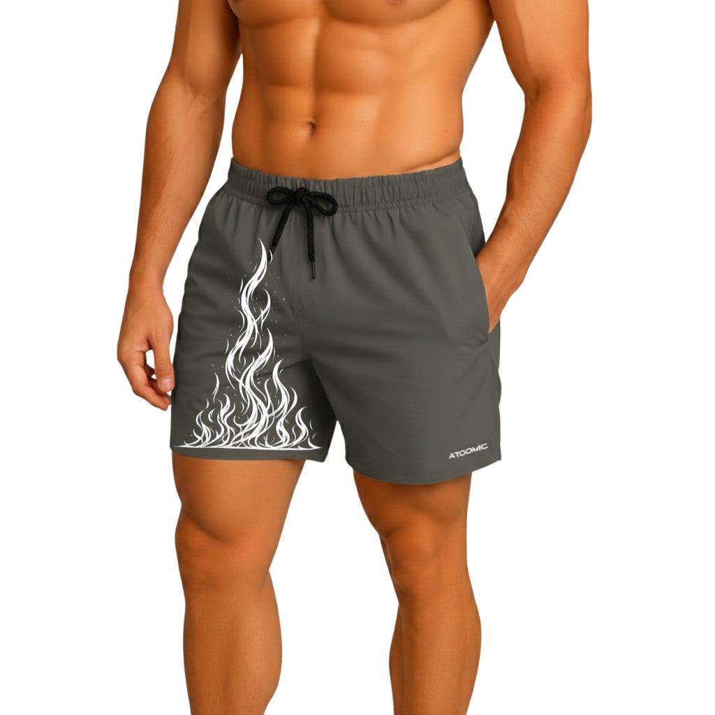 Bermuda Fogo Shorts Elastano Fire Premium Mauricinho Tecido Leve Bermuda Para Treino