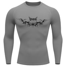Camiseta Compressão Uv Manga Longa Cyber Tribal Savage Spider Wings Rash Guard