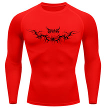 Camiseta Compressão Uv Manga Longa Cyber Tribal Savage Spider Wings Rash Guard