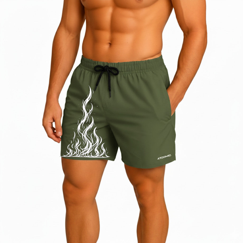Bermuda Fogo Shorts Elastano Fire Premium Mauricinho Tecido Leve Bermuda Para Treino
