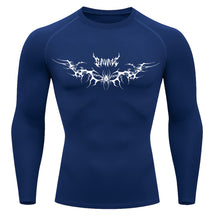 Camiseta Compressão Uv Manga Longa Cyber Tribal Savage Spider Wings Rash Guard
