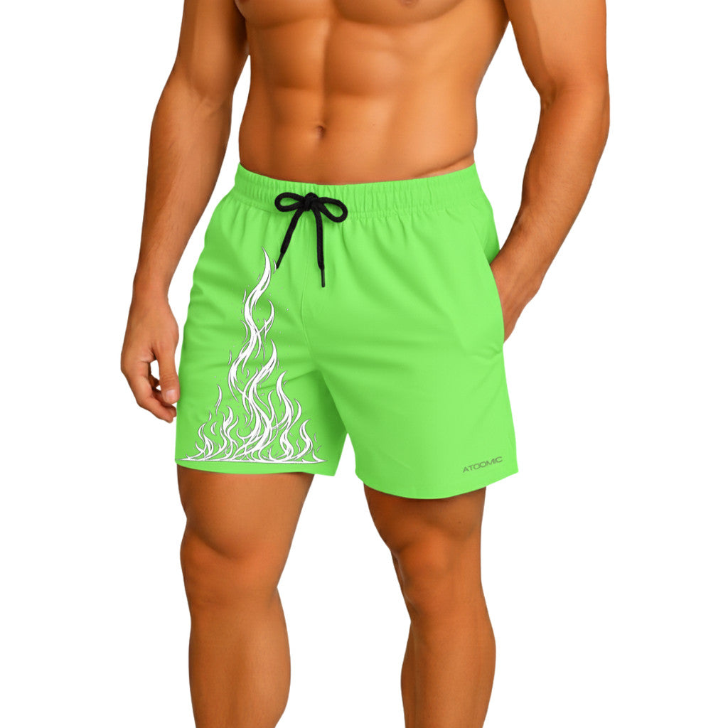 Bermuda Fogo Shorts Elastano Fire Premium Mauricinho Tecido Leve Bermuda Para Treino