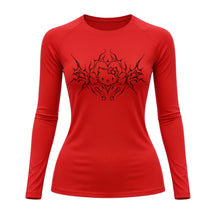 Camiseta Compressão Uv Manga Longa Cyber Tribal Black Heart Hello Kitty Rash Guard