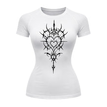 Camiseta Compressão Uv Manga Curta Cyber Tribal Iron Hearth Dark Rash Guard