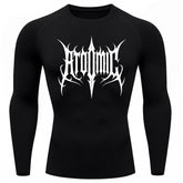 Camiseta Compressão Uv Manga Longa Cyber Tribal Atoomic Imperium Dark Rash Guard