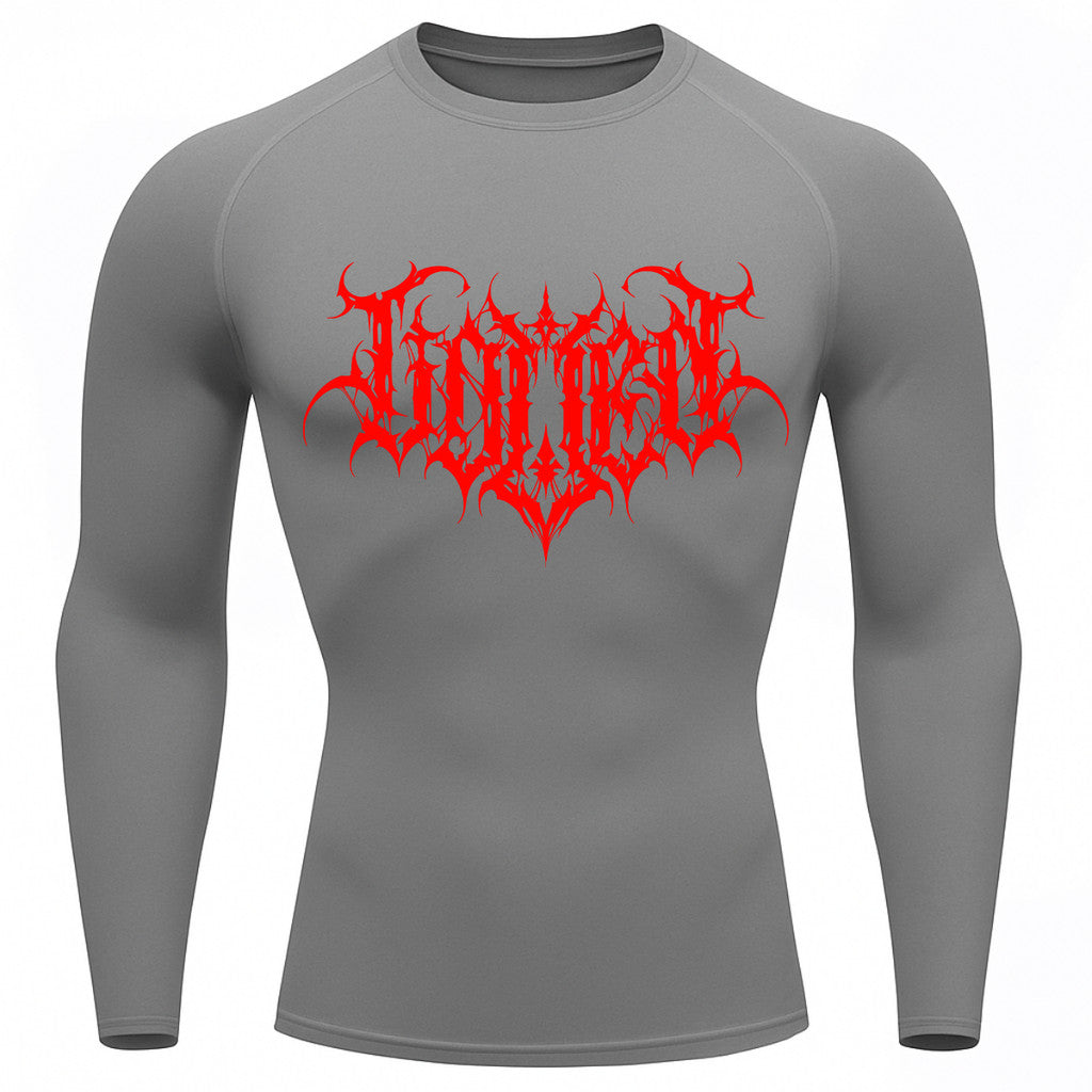 Camiseta Compressão Uv Manga Longa Cyber Tribal Shadow Crest Rash Guard